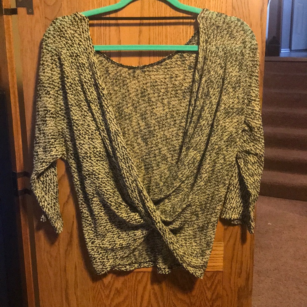Open back sweater
